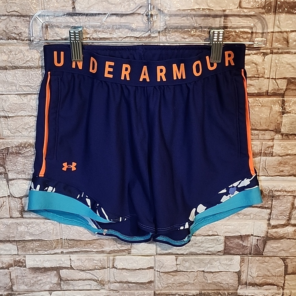 Under Armour Dark  Blue Athletic Shorts